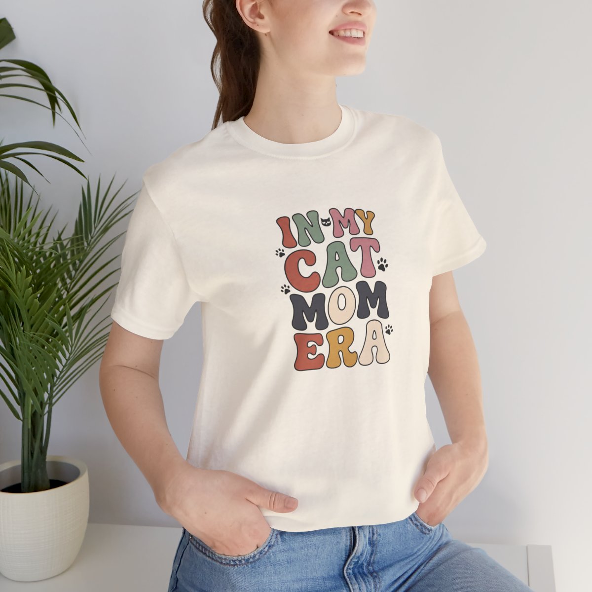 In My Cat Mom Era Tee | Retro Groovy Cat Lover Shirt