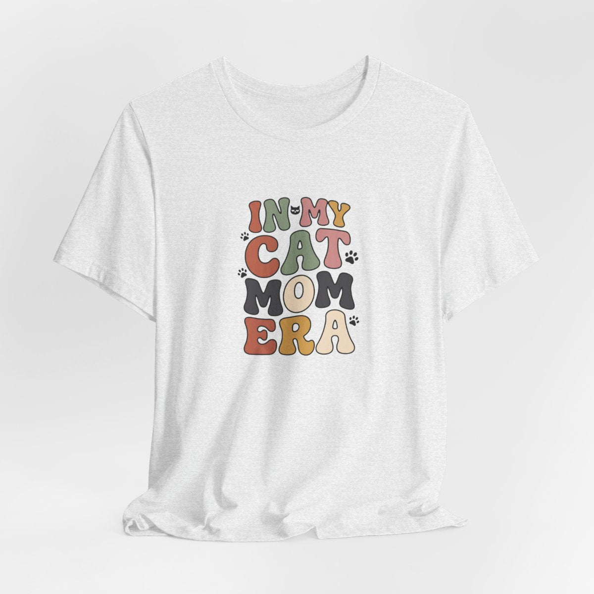 In My Cat Mom Era Tee | Retro Groovy Cat Lover Shirt