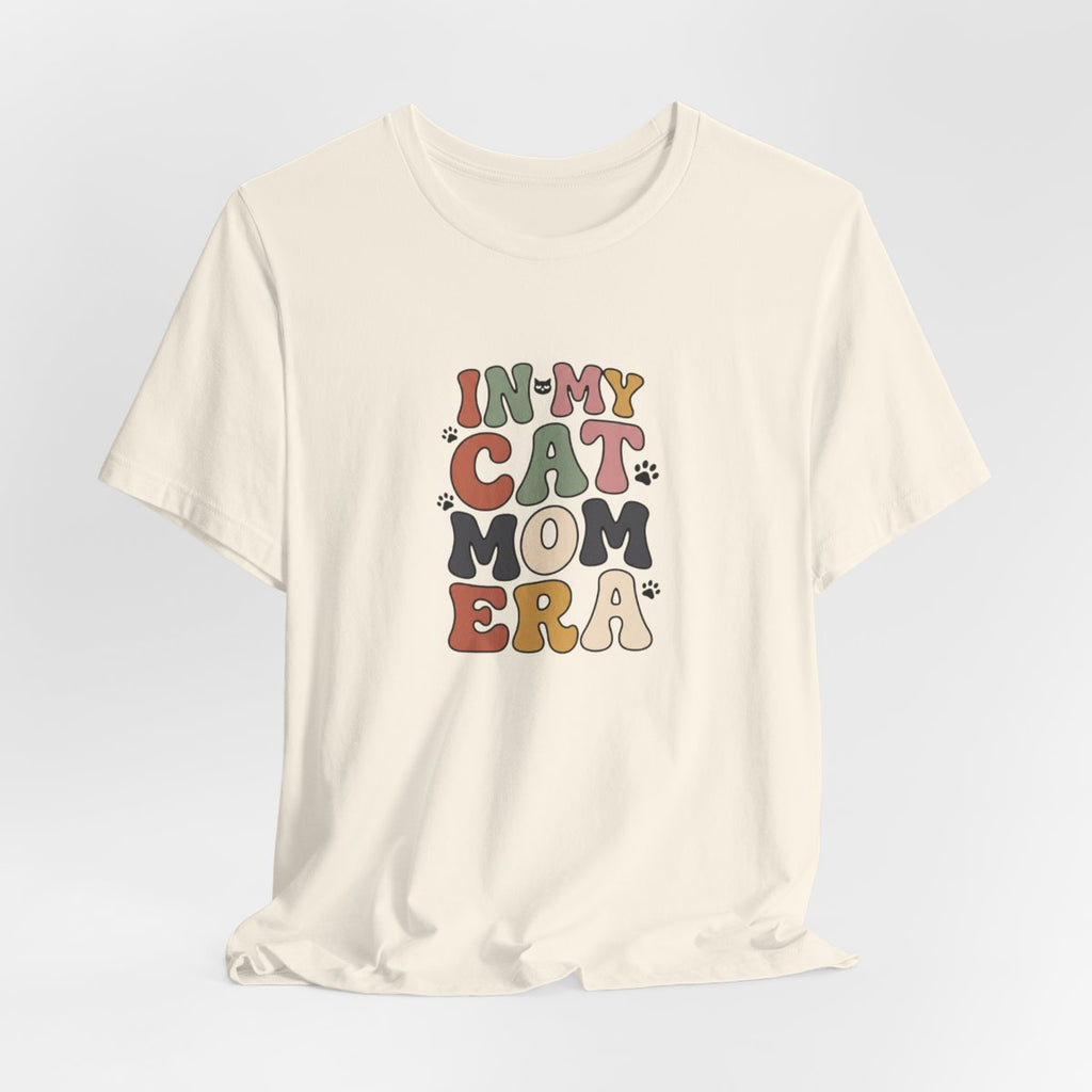 In My Cat Mom Era Tee | Retro Groovy Cat Lover Shirt