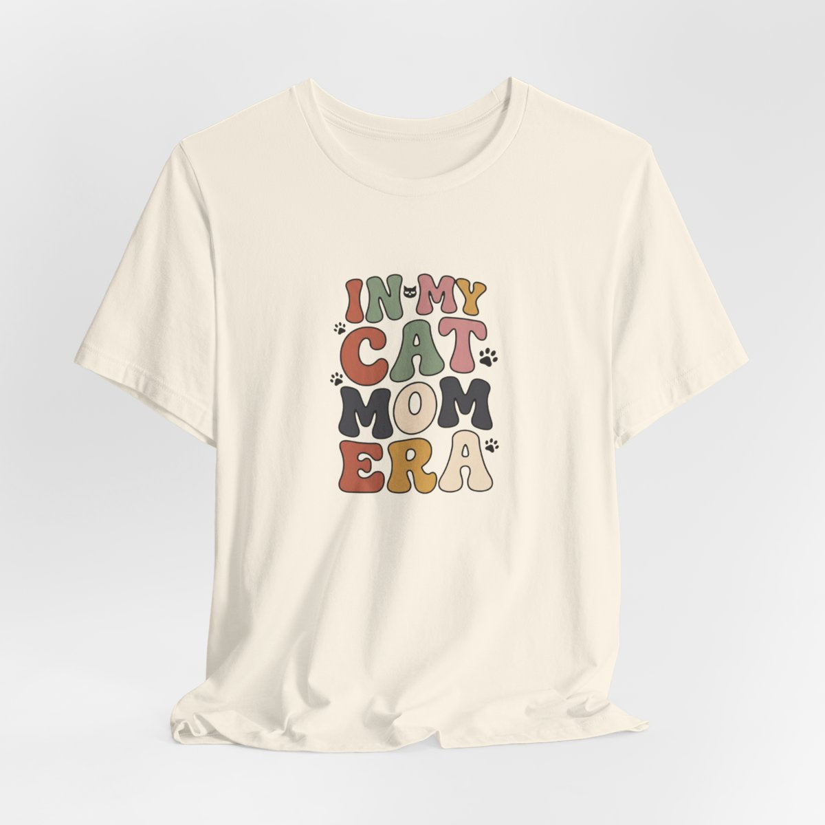 In My Cat Mom Era Tee | Retro Groovy Cat Lover Shirt