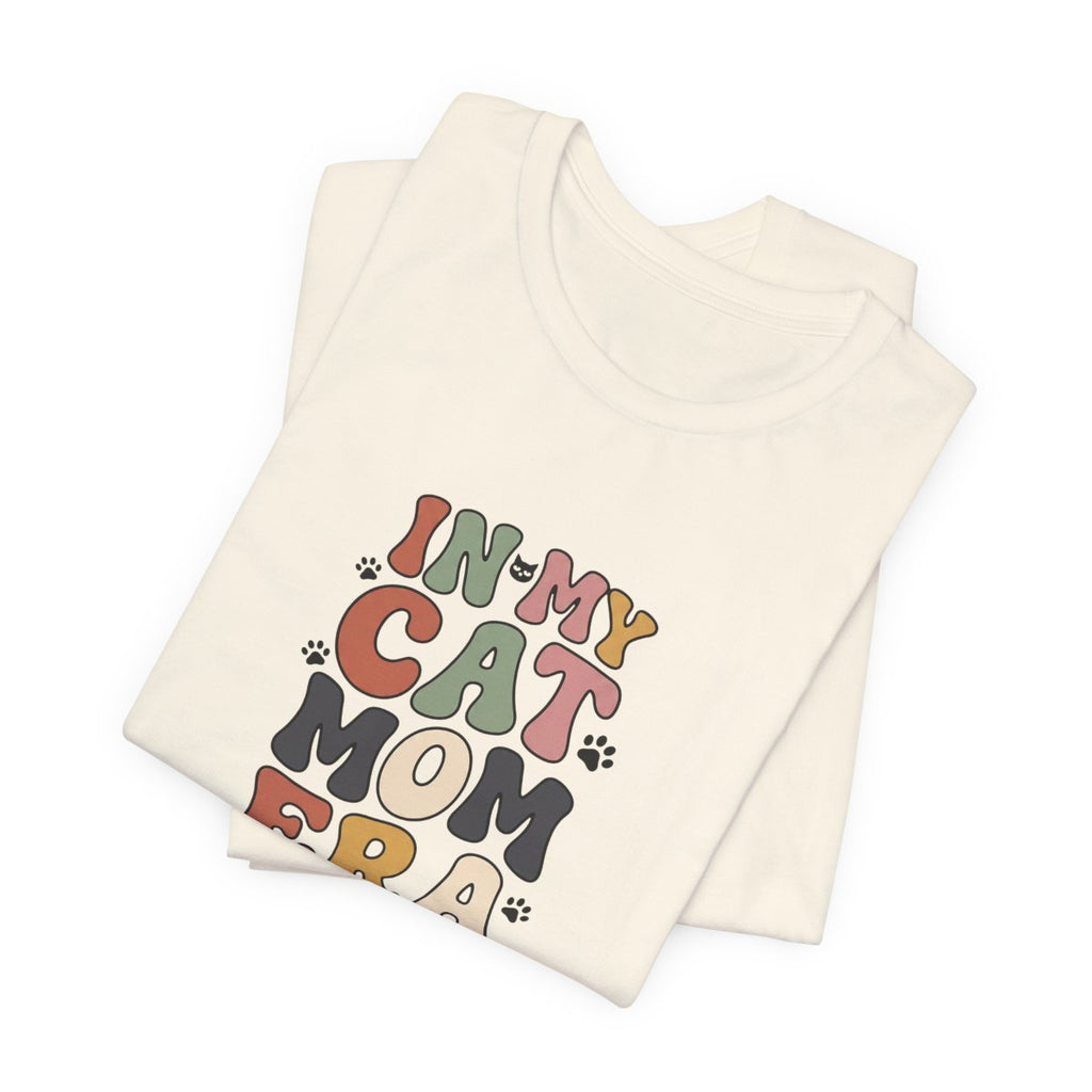 In My Cat Mom Era Tee | Retro Groovy Cat Lover Shirt