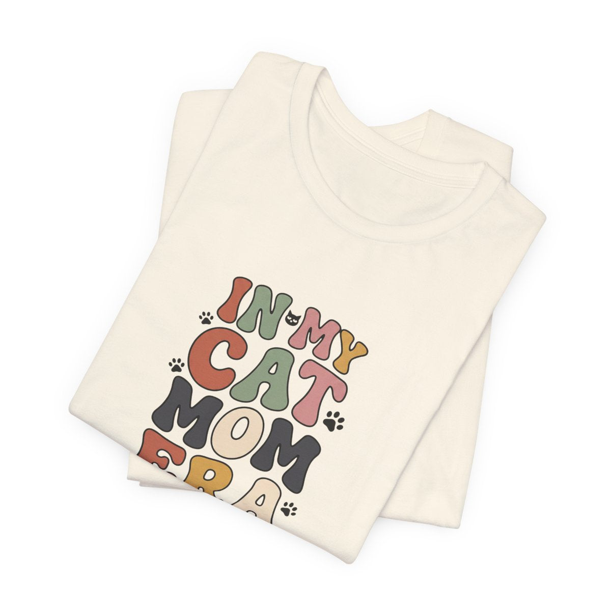 In My Cat Mom Era Tee | Retro Groovy Cat Lover Shirt