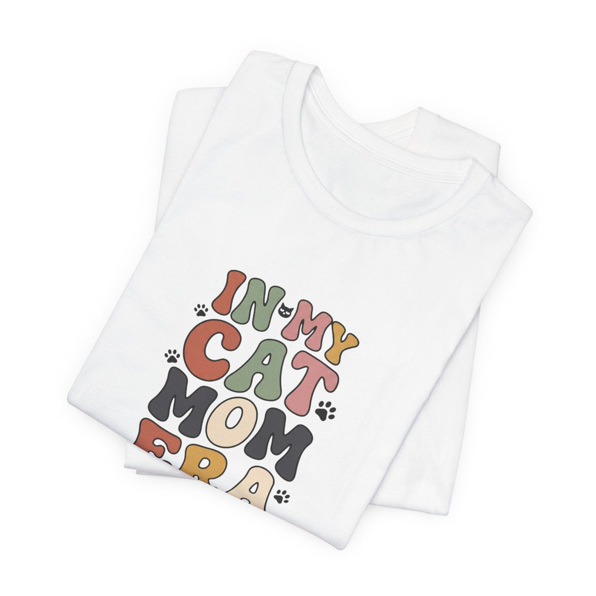 In My Cat Mom Era Tee | Retro Groovy Cat Lover Shirt