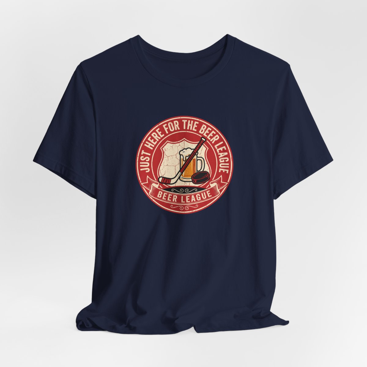 Just Here for the Beer League Tee | Funny Hockey Shirt