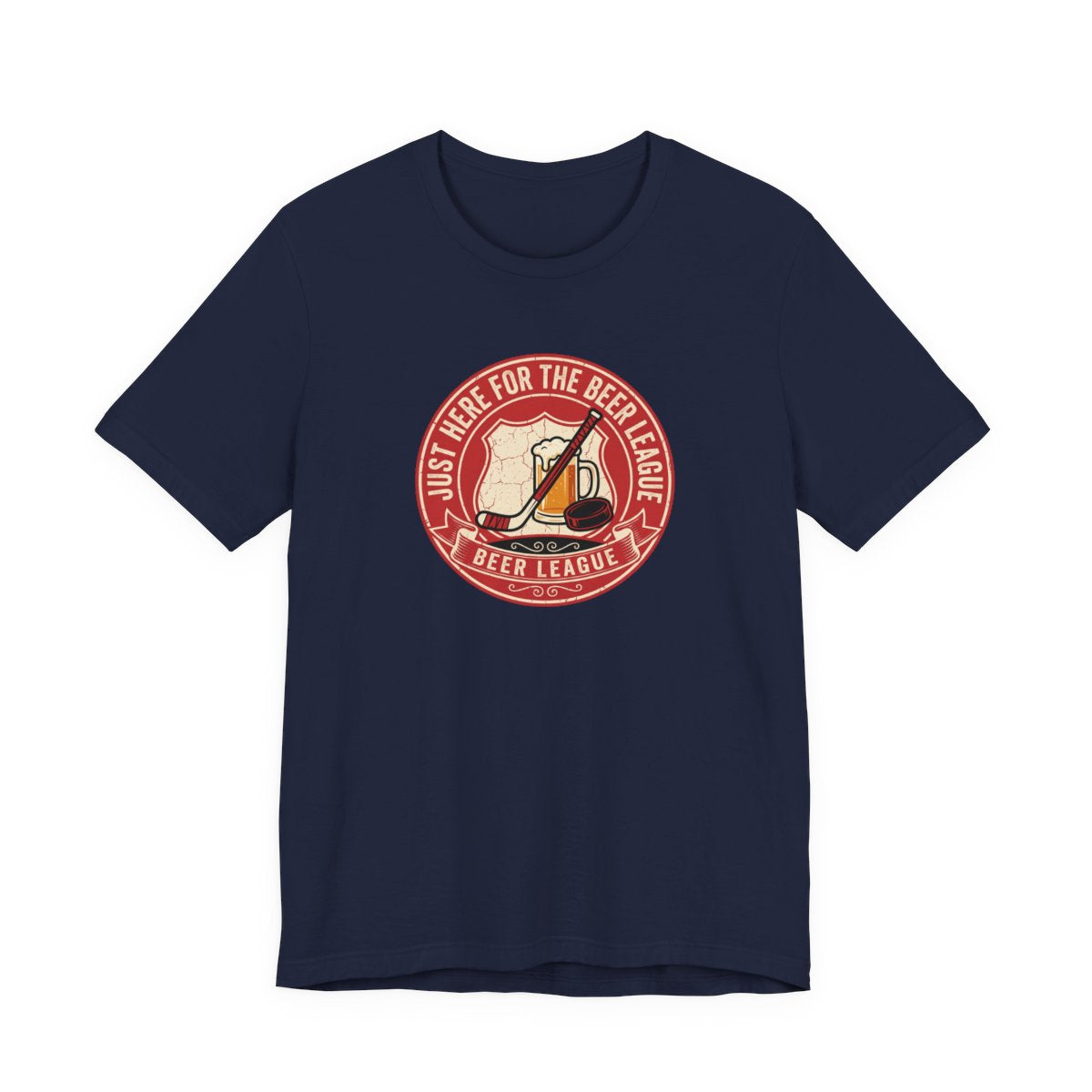 Just Here for the Beer League Tee | Funny Hockey Shirt