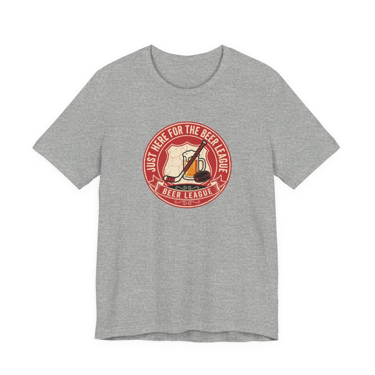 Just Here for the Beer League Tee | Funny Hockey Shirt