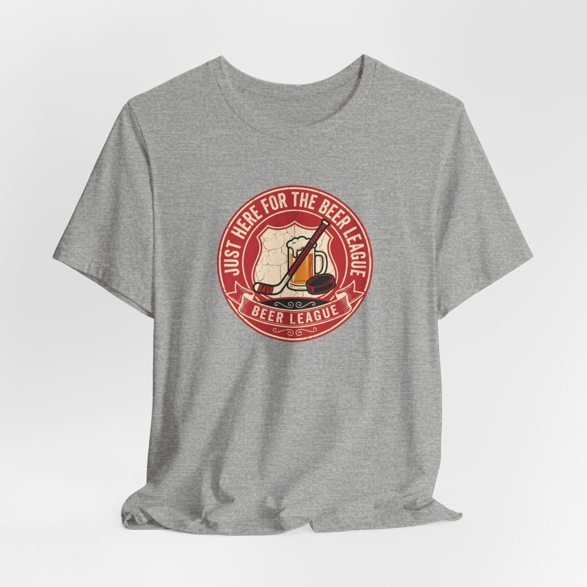 Just Here for the Beer League Tee | Funny Hockey Shirt