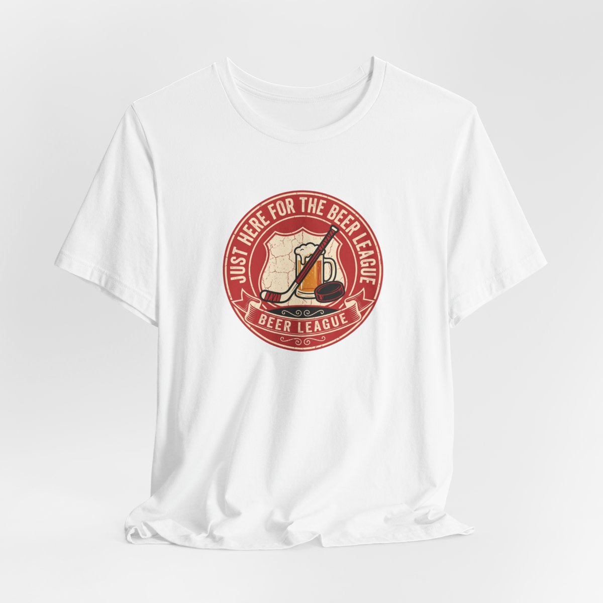 Just Here for the Beer League Tee | Funny Hockey Shirt