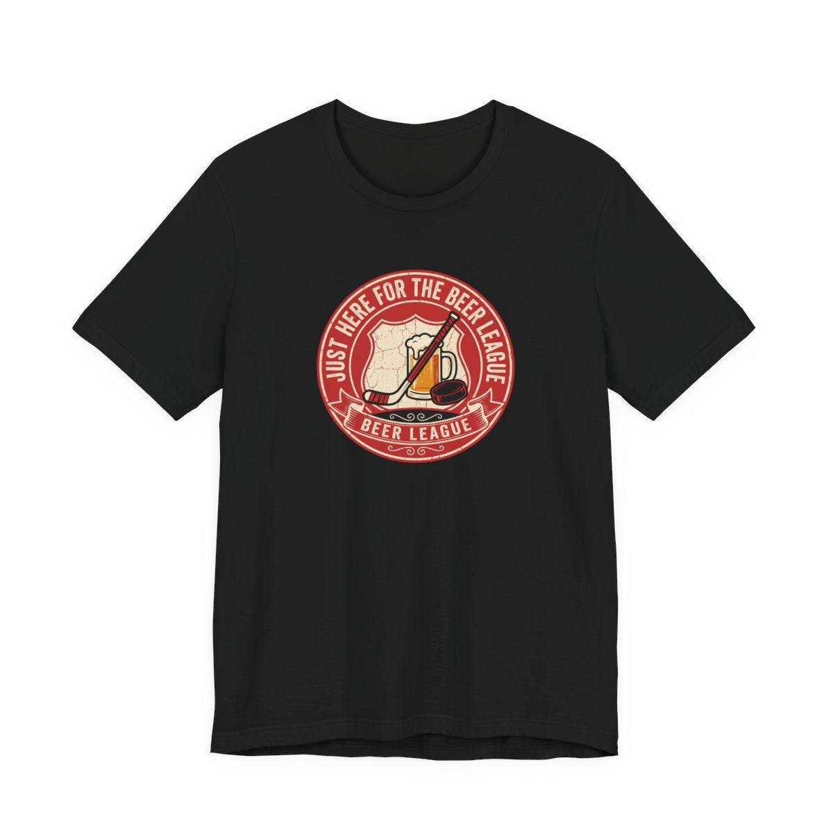 Just Here for the Beer League Tee | Funny Hockey Shirt