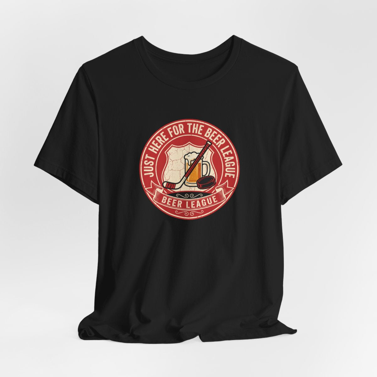 Just Here for the Beer League Tee | Funny Hockey Shirt