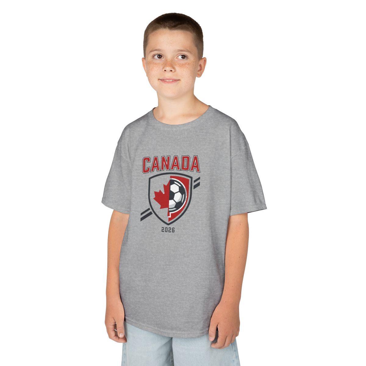 Kids Canada 2026 Soccer Tee | Youth Canadian Soccer Fan