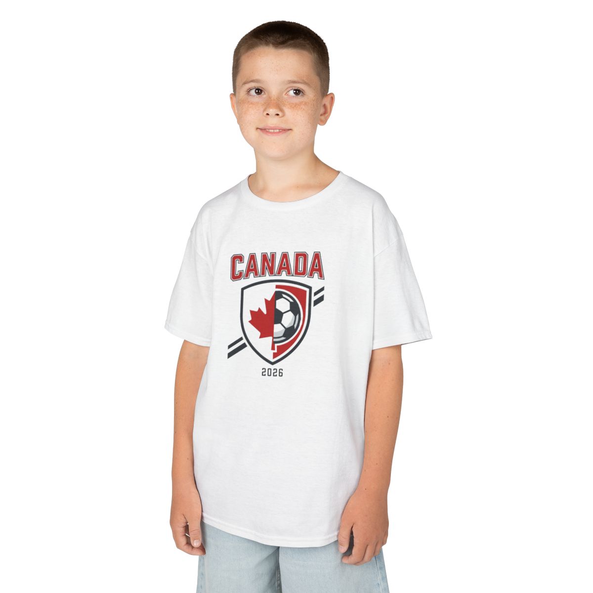 Kids Canada 2026 Soccer Tee | Youth Canadian Soccer Fan