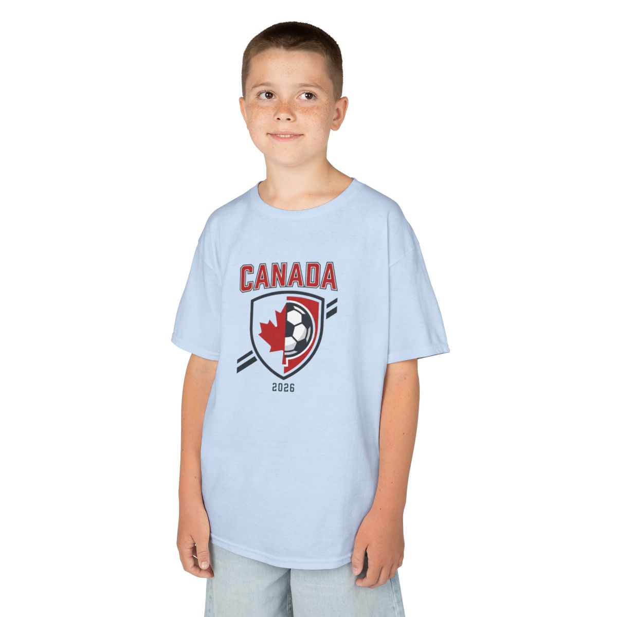 Kids Canada 2026 Soccer Tee | Youth Canadian Soccer Fan