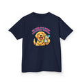Kids My Dog Has More Followers Tee | Funny Youth Golden Retriever Dog Lover Shirt