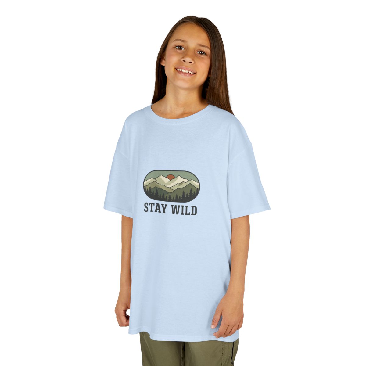 Kids Stay Wild Tee | Youth Mountain Forest Outdoors
