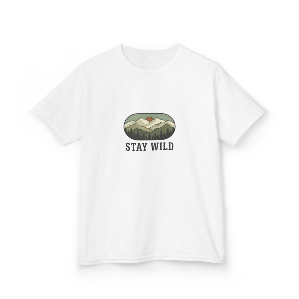 Kids Stay Wild Tee | Youth Mountain Forest Outdoors