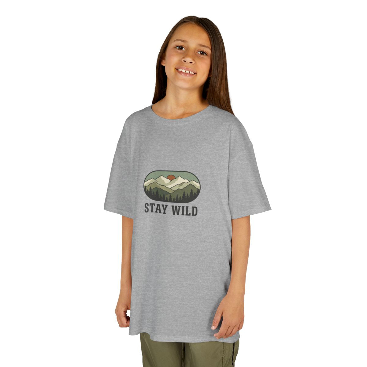Kids Stay Wild Tee | Youth Mountain Forest Outdoors