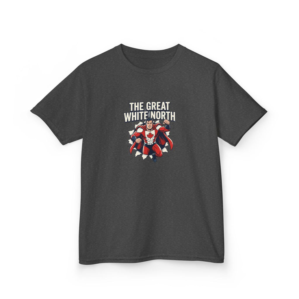 Kids The Great White North Tee | Canadian Superhero, Youth Canada Pride