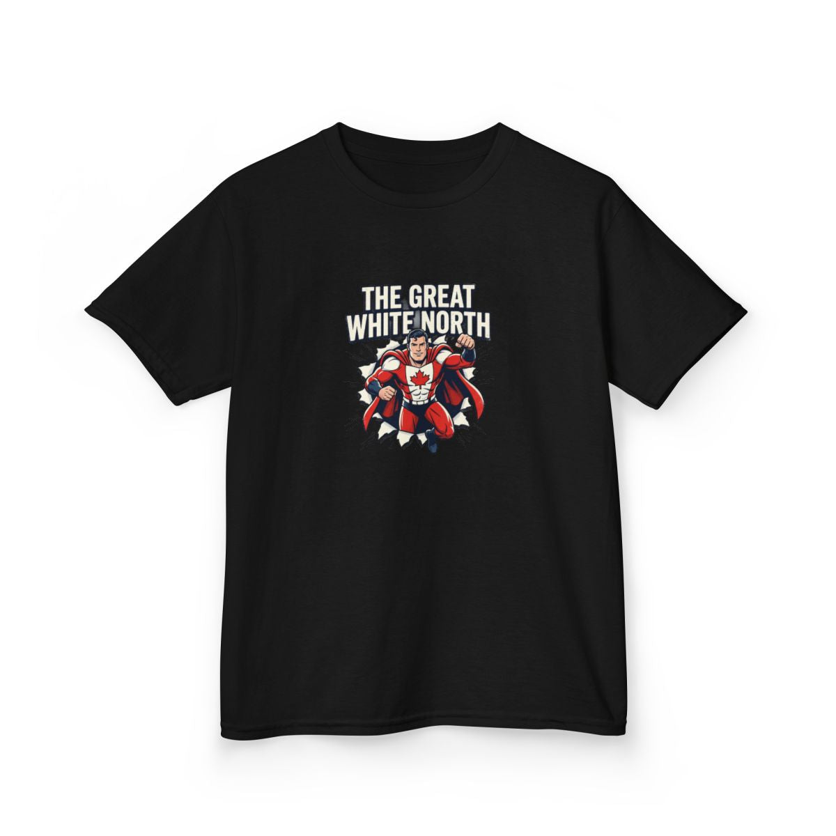 Kids The Great White North Tee | Canadian Superhero, Youth Canada Pride