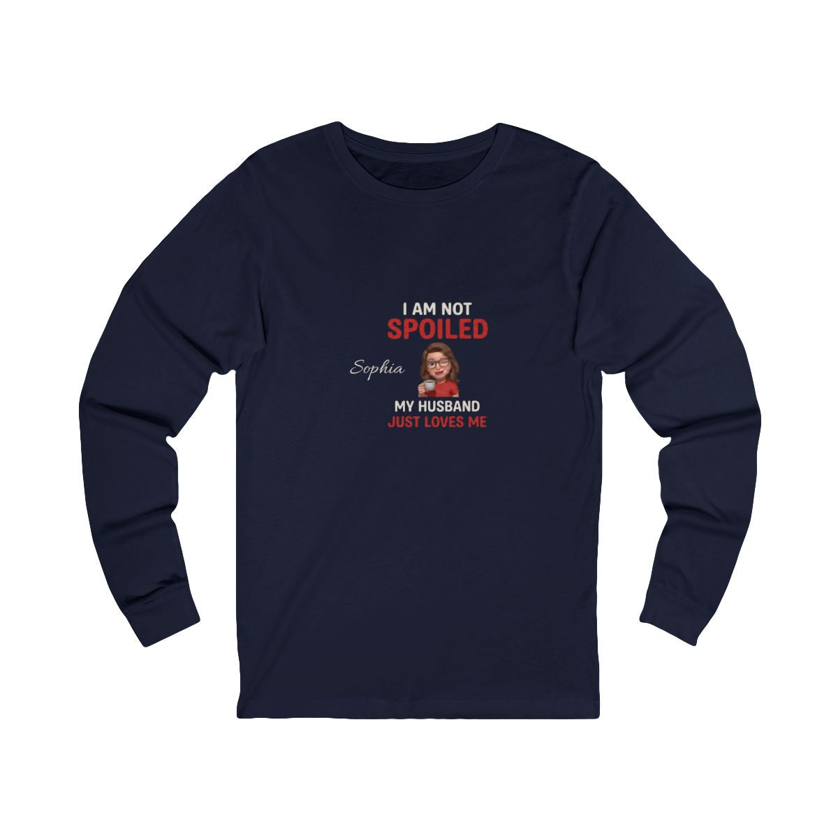 Not Spoiled tee Navy