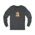 Make a Wish Dog Long Sleeve Tee | Funny Doodle Birthday Shirt