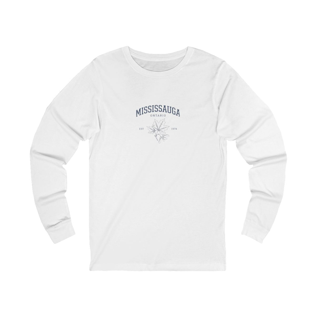Mississauga Ontario Long Sleeve Tee | Vintage Collegiate, EST 1974