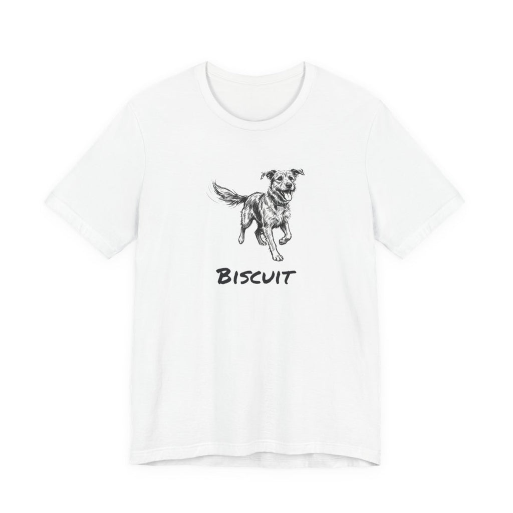 Custom Dog Name Tee | Personalized Dog Lover Sketch Shirt