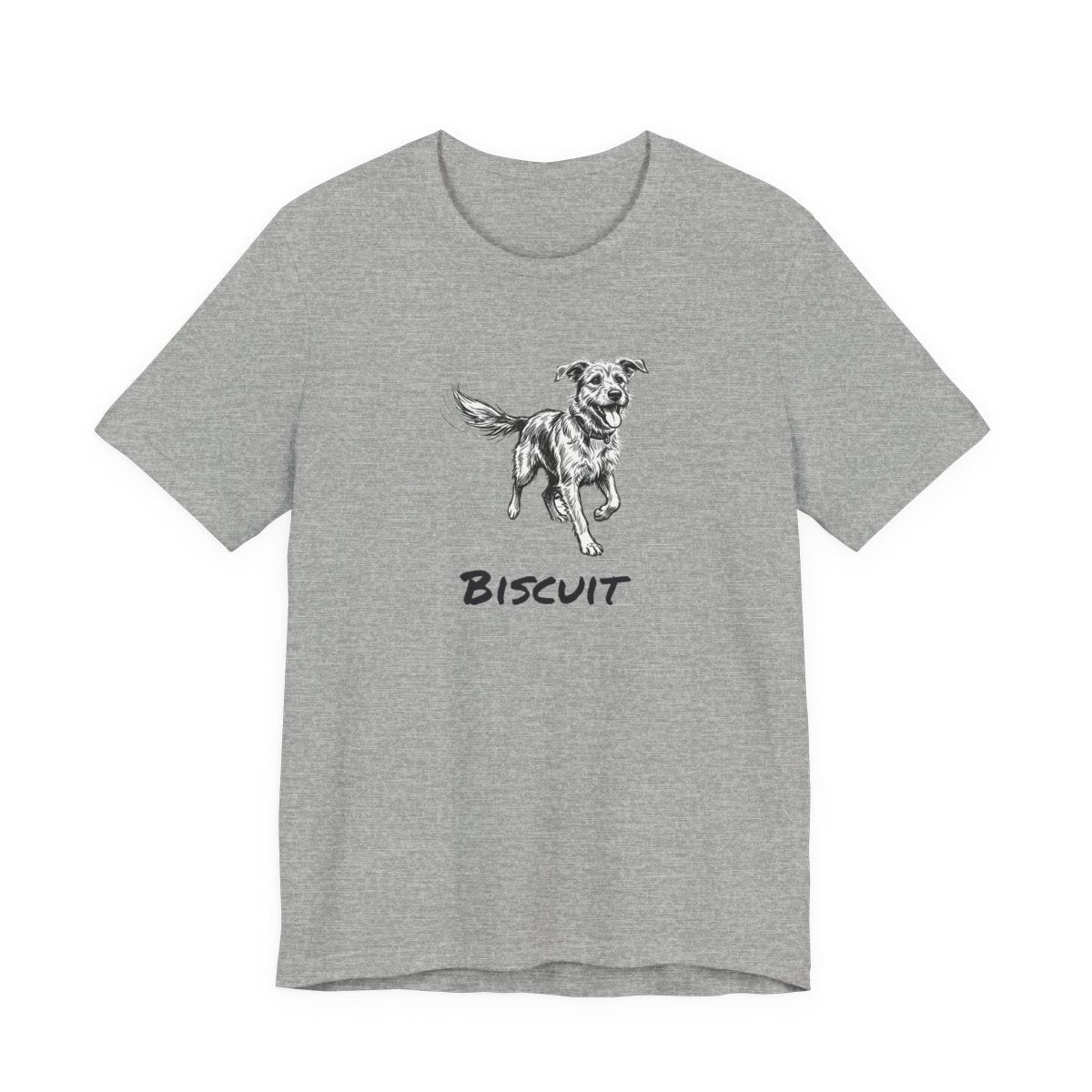 Custom Dog Name Tee | Personalized Dog Lover Sketch Shirt