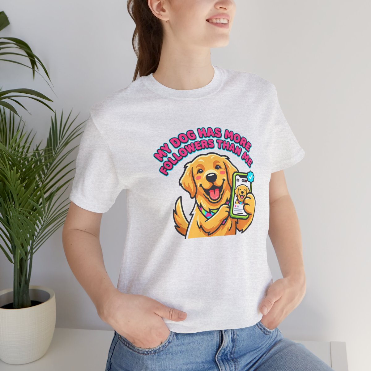My Dog Has More Followers Tee | Funny Golden Retriever Dog Lover Shirt