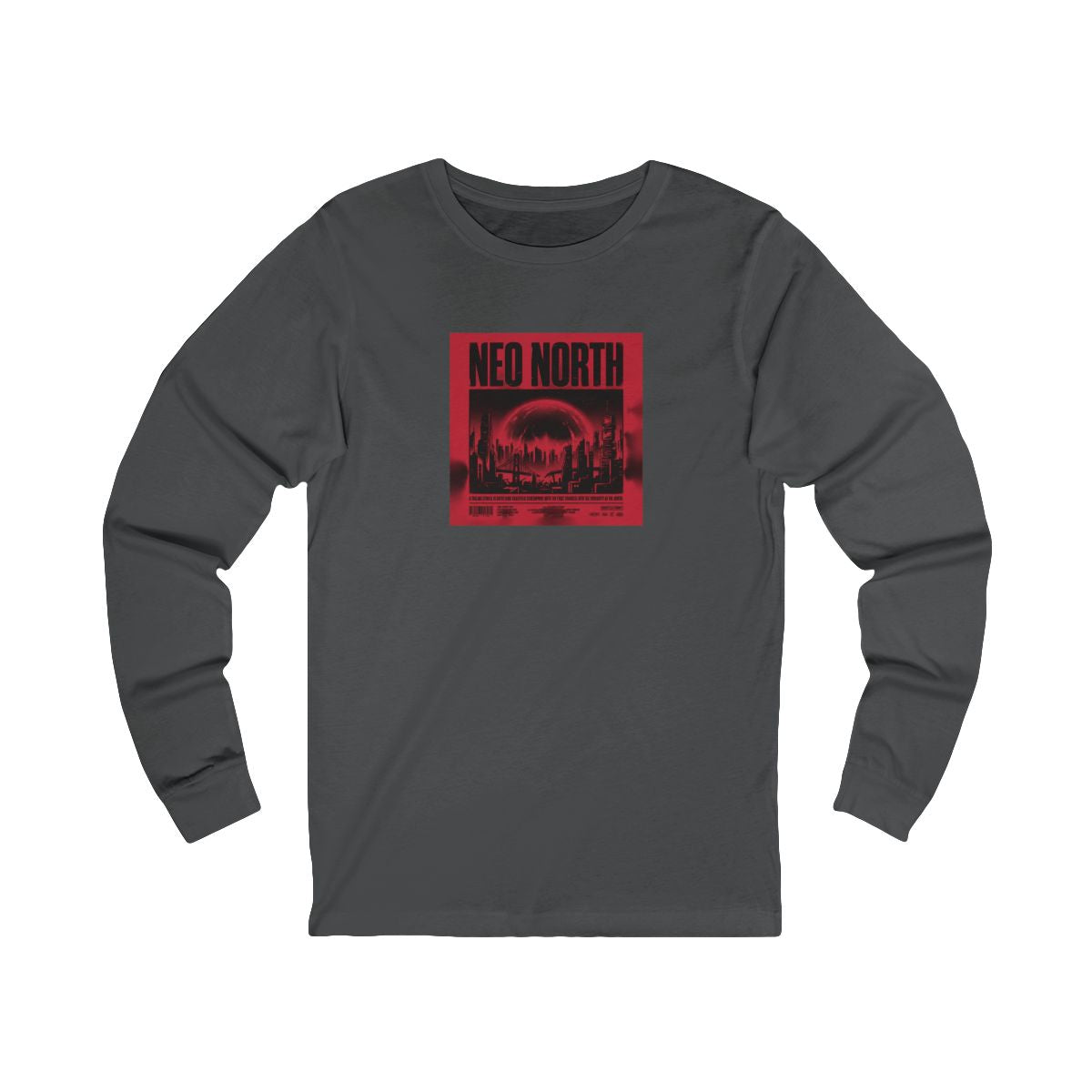 Neo North Long Sleeve Tee | Retro Cyberpunk Sci-Fi Poster Streetwear