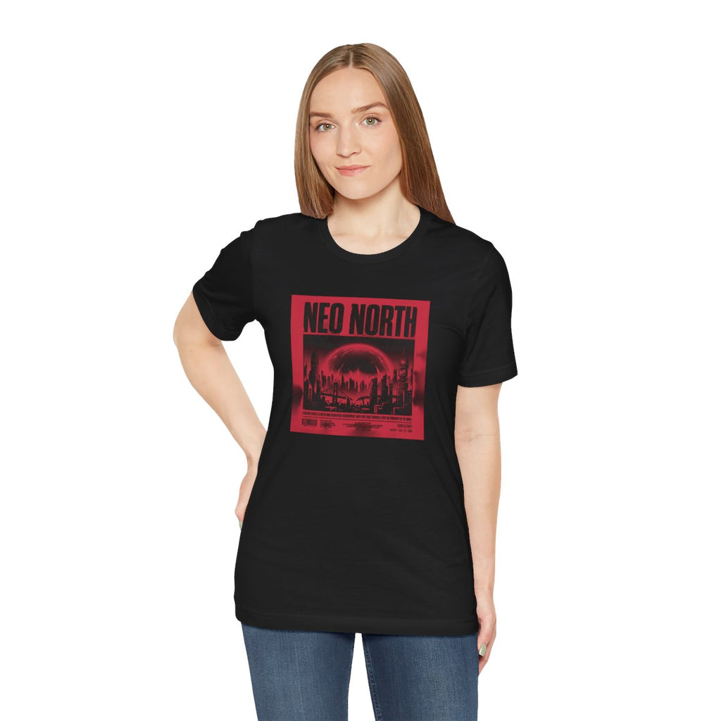 Neo North Tee | Retro Cyberpunk Sci-Fi Poster Streetwear