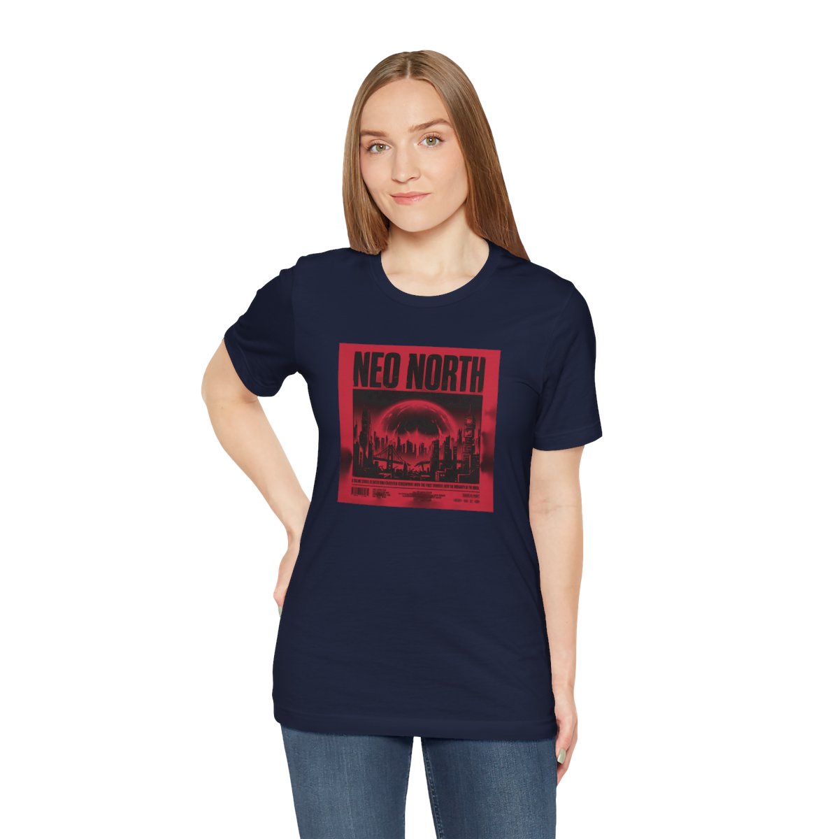 Neo North Tee | Retro Cyberpunk Sci-Fi Poster Streetwear