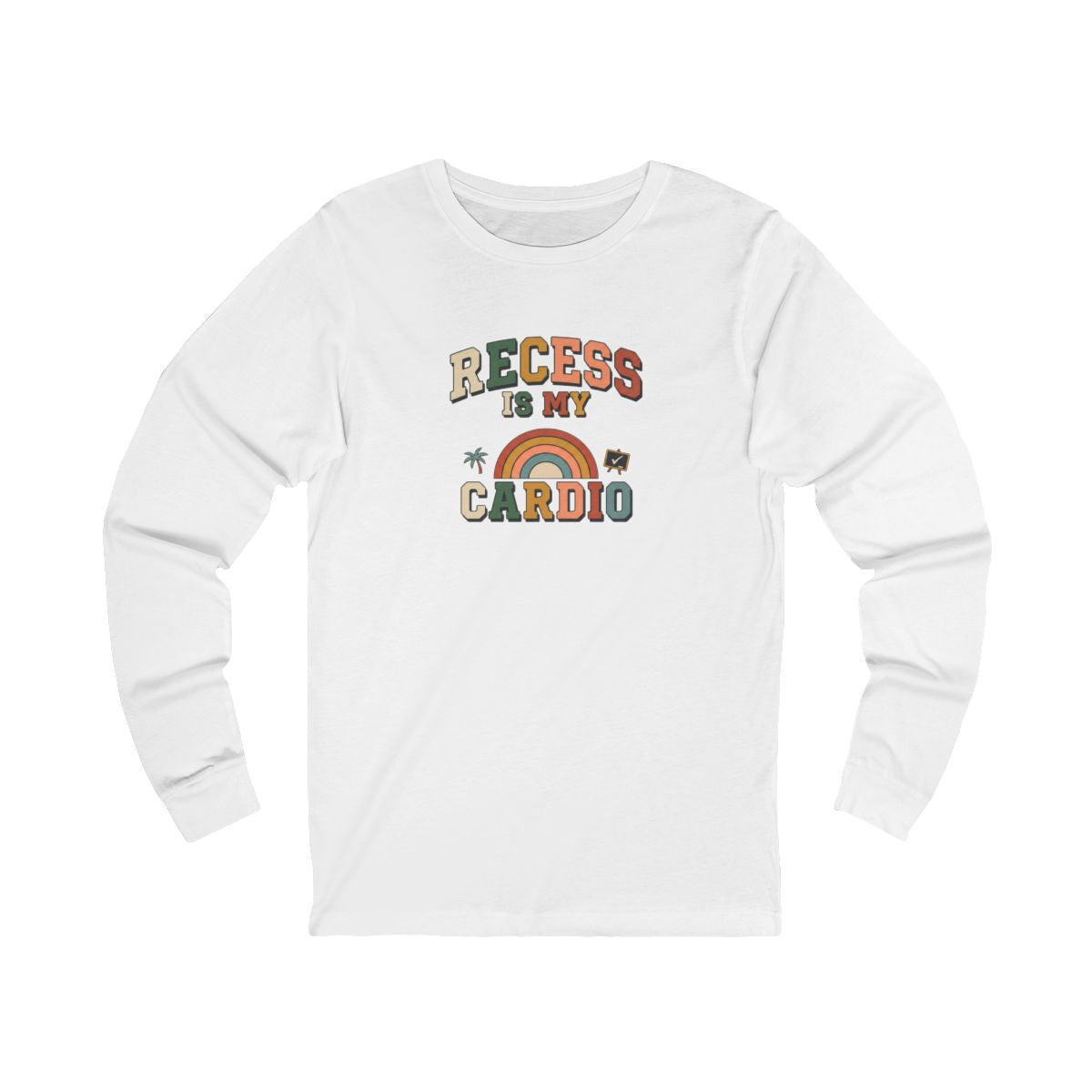 Recess Is My Cardio Long Sleeve Tee | Funny PE Teacher Shirt