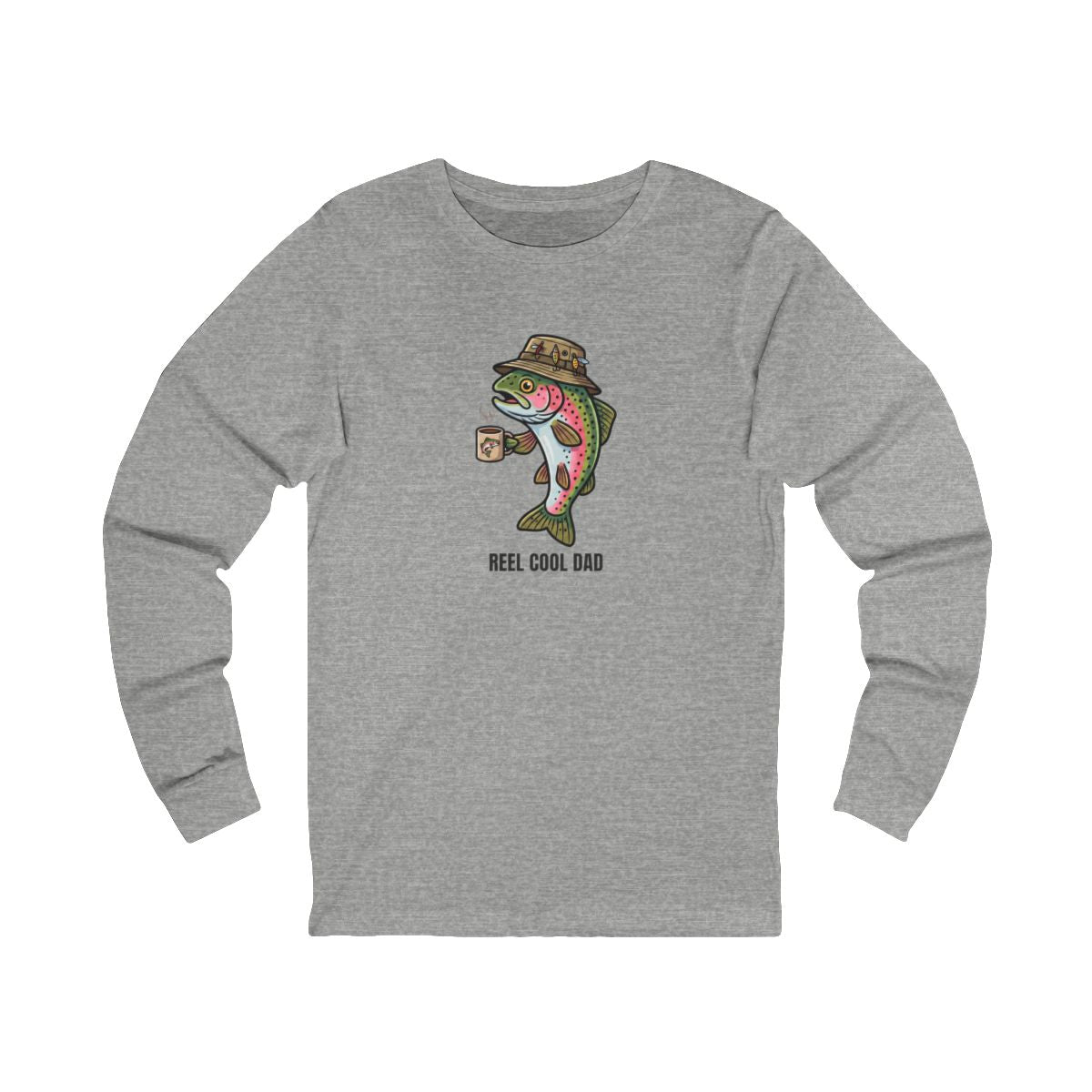 Reel Cool Dad Long Sleeve Tee | Funny Fishing Dad Shirt