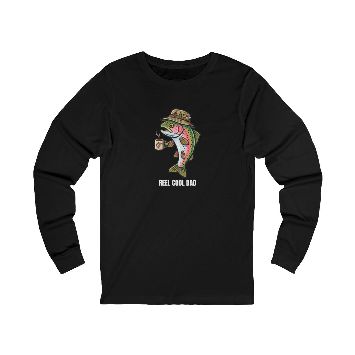 Reel Cool Dad Long Sleeve Tee | Funny Fishing Dad Shirt