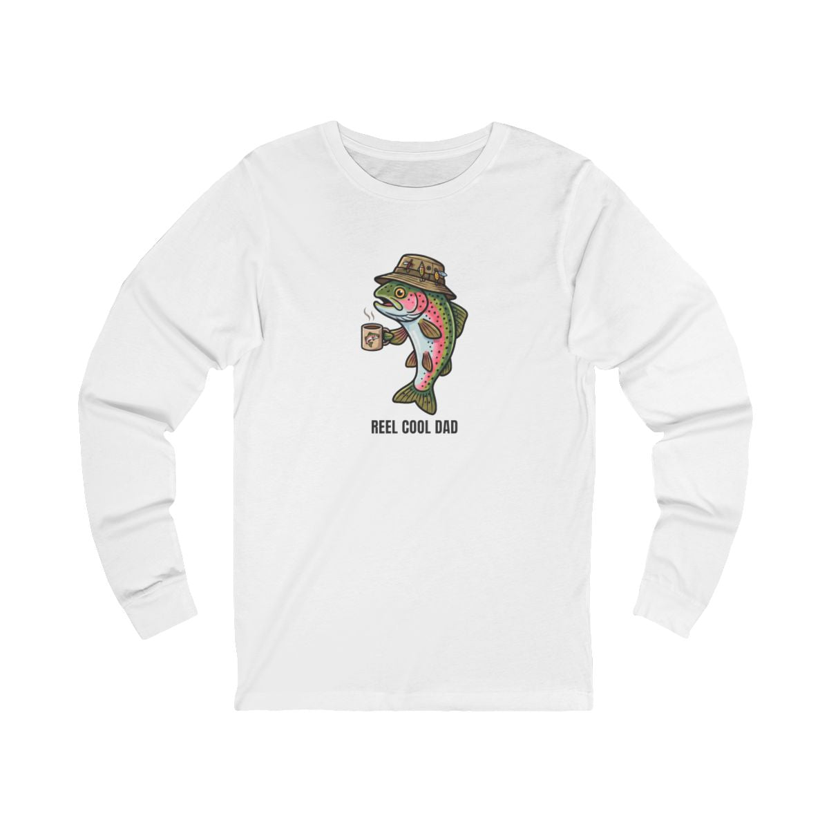 Reel Cool Dad Long Sleeve Tee | Funny Fishing Dad Shirt