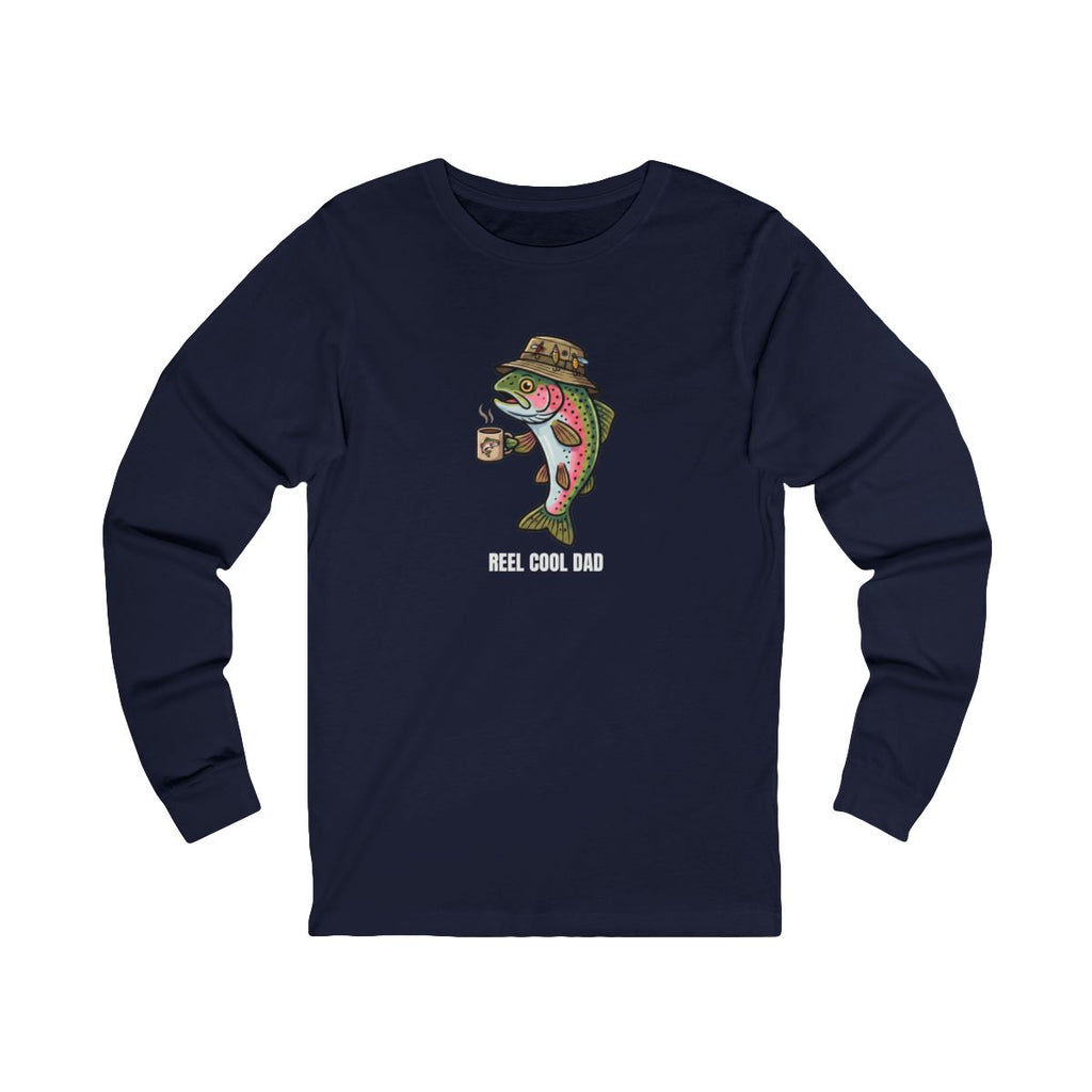 Reel Cool Dad Long Sleeve Tee | Funny Fishing Dad Shirt