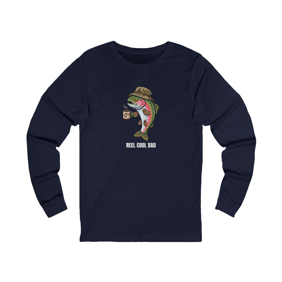 Reel Cool Dad Long Sleeve Tee | Funny Fishing Dad Shirt