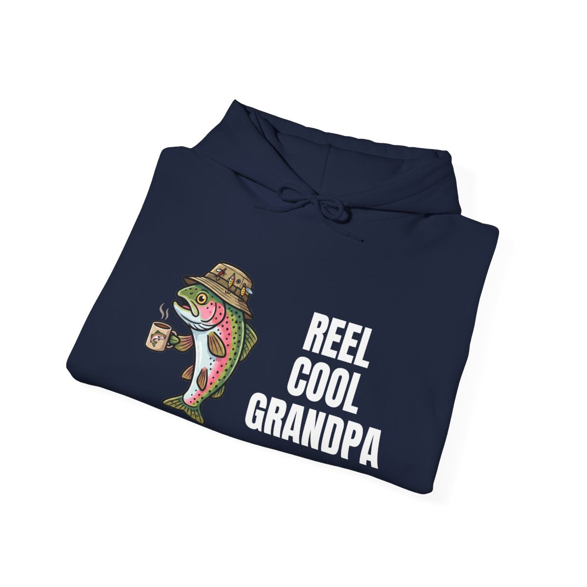Reel Cool Grandpa Hoodie | Funny Fishing Grandpa Shirt