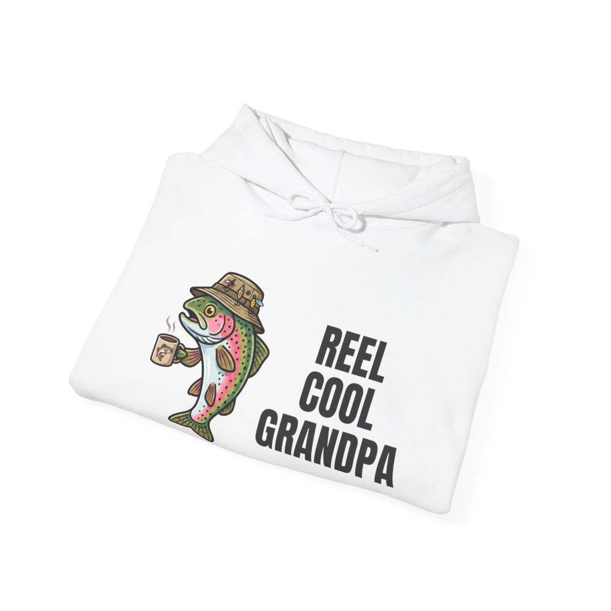 Reel Cool Grandpa Hoodie | Funny Fishing Grandpa Shirt