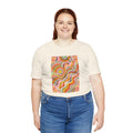 Retro Groovy Sun Tee | 70s Abstract Boho Graphic Shirt