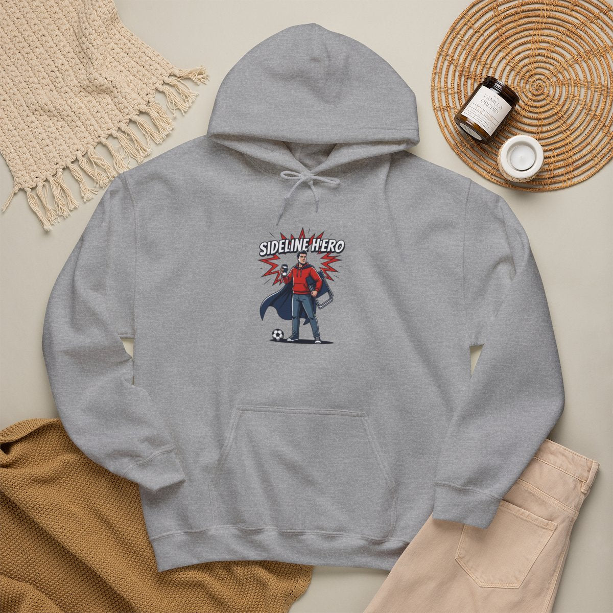 Sideline Hero Hoodie | Funny Soccer Parent