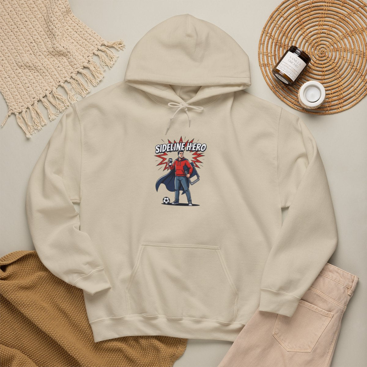 Sideline Hero Hoodie | Funny Soccer Parent