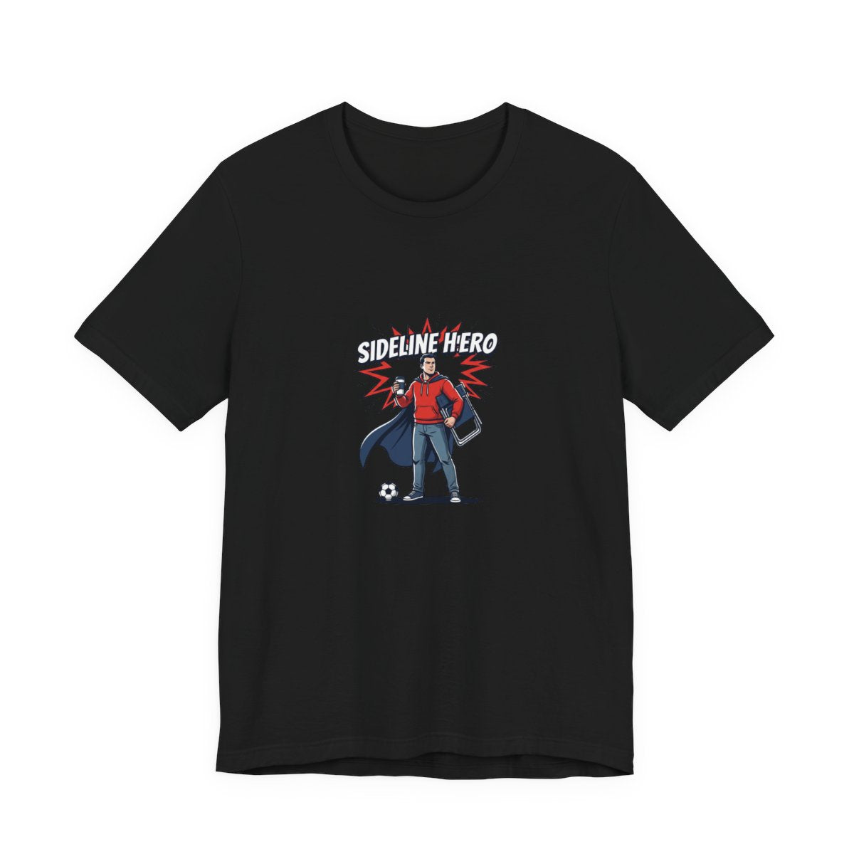 Sideline Hero Tee | Funny Soccer Parent, Comic Style