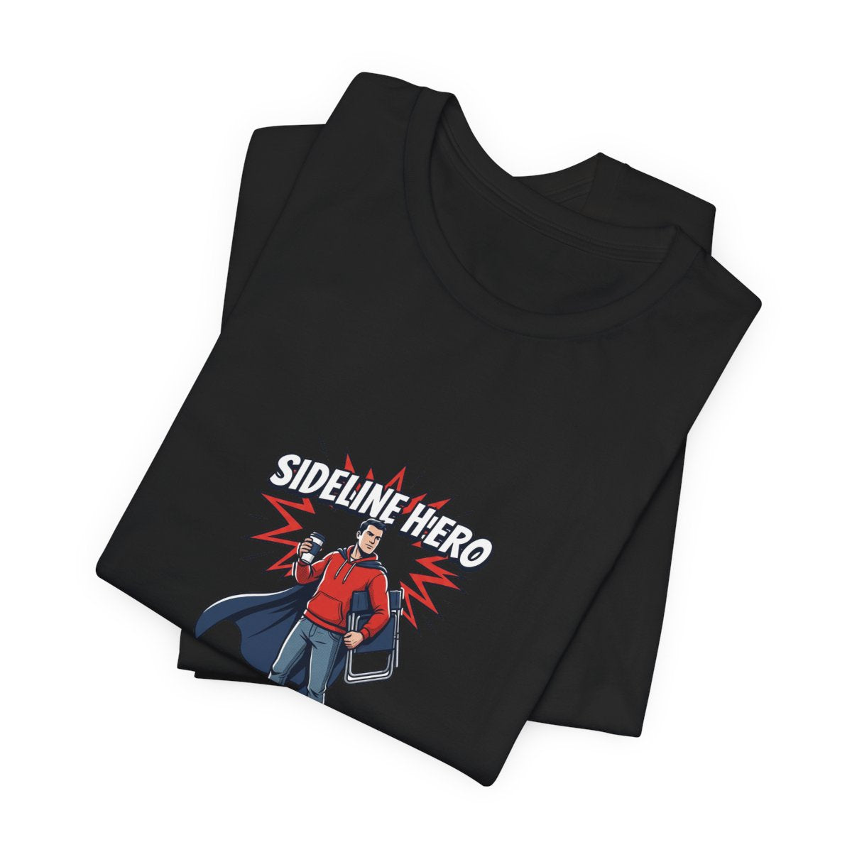 Sideline Hero Tee | Funny Soccer Parent, Comic Style