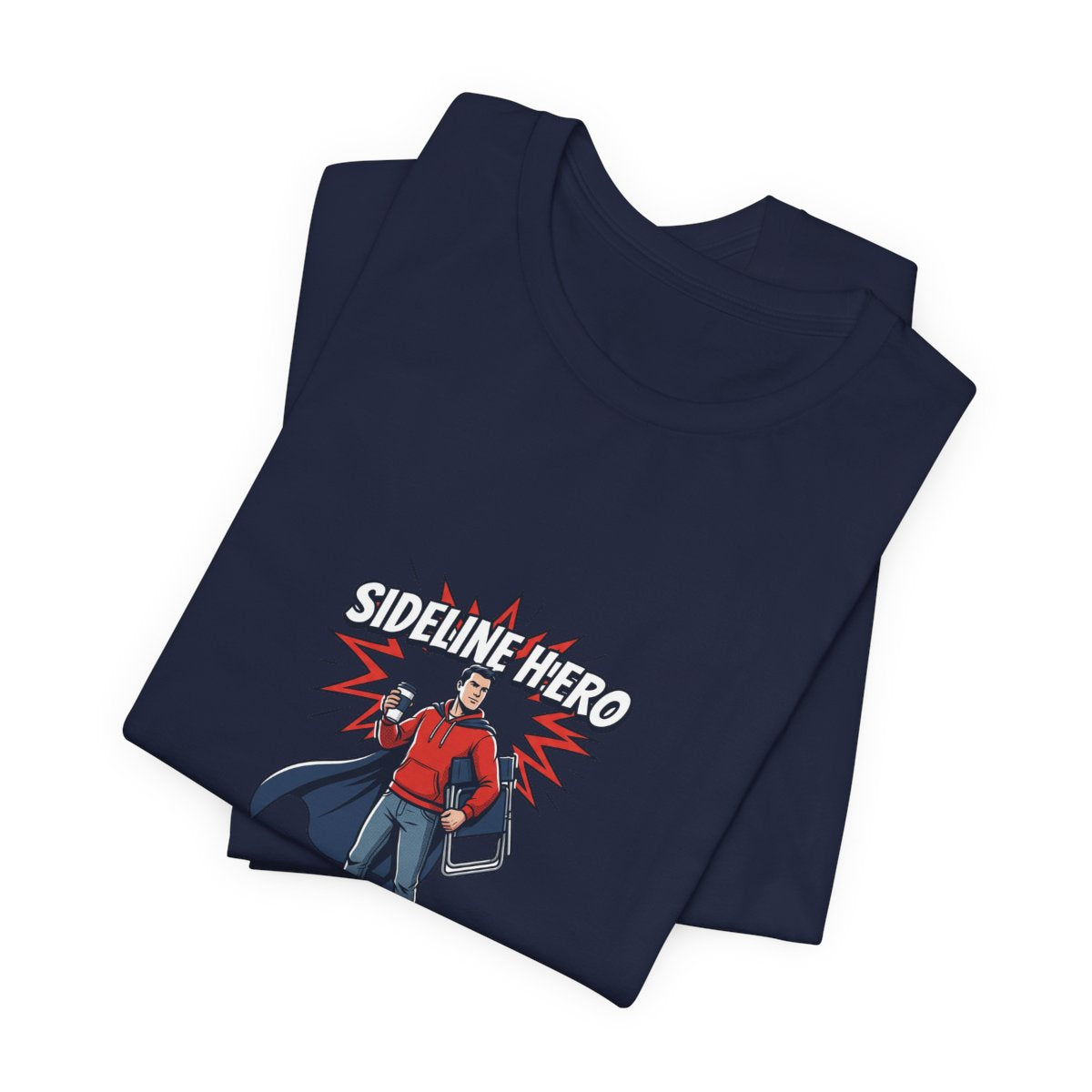 Sideline Hero Tee | Funny Soccer Parent, Comic Style