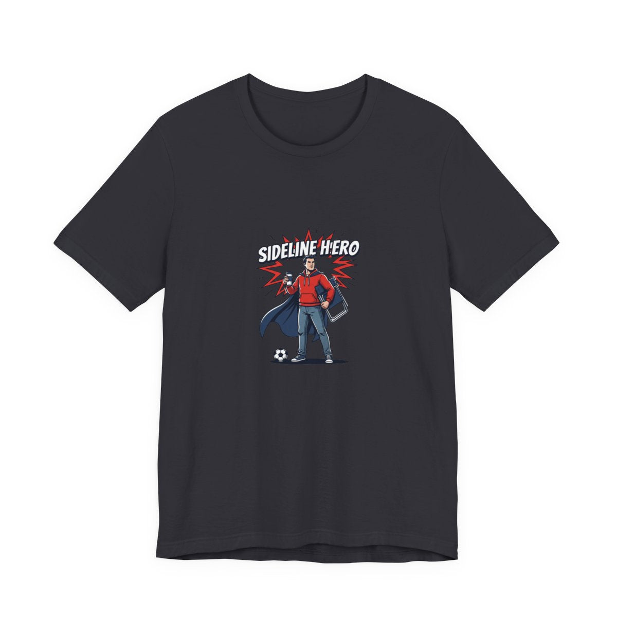Sideline Hero Tee | Funny Soccer Parent, Comic Style
