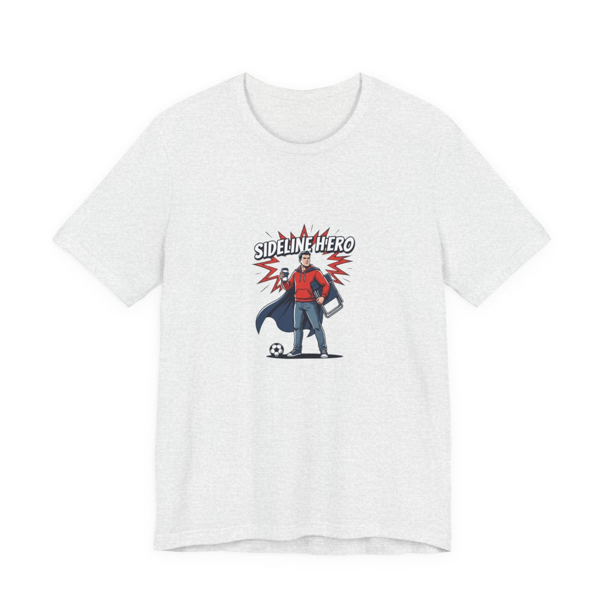Sideline Hero Tee | Funny Soccer Parent, Comic Style