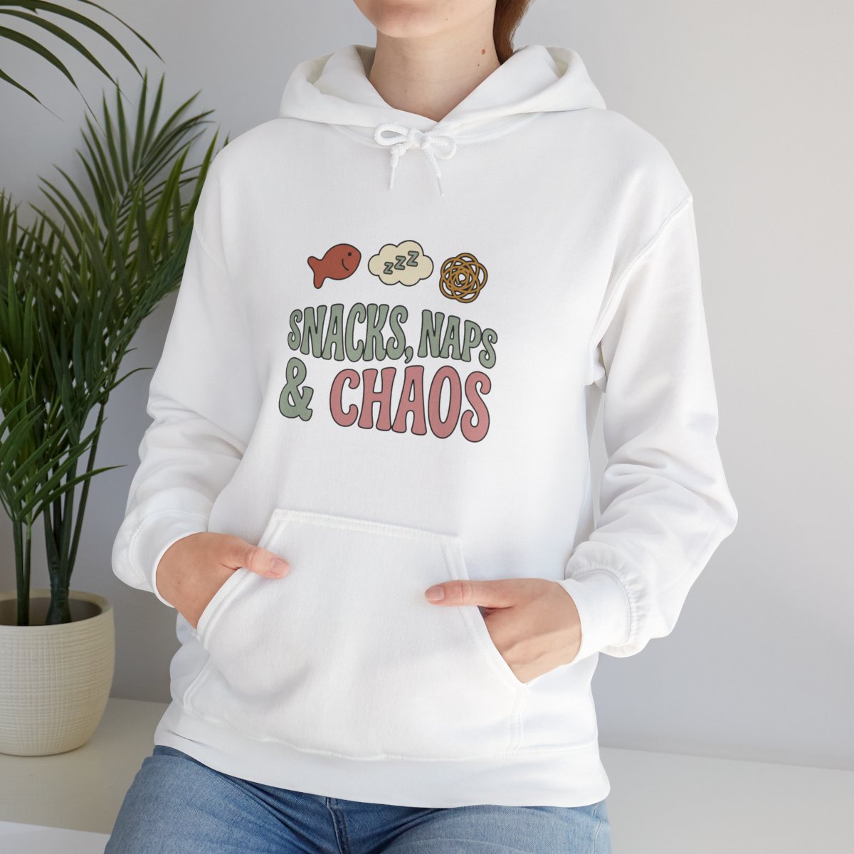 Snacks Naps and Chaos Hoodie | Funny Mom Gift