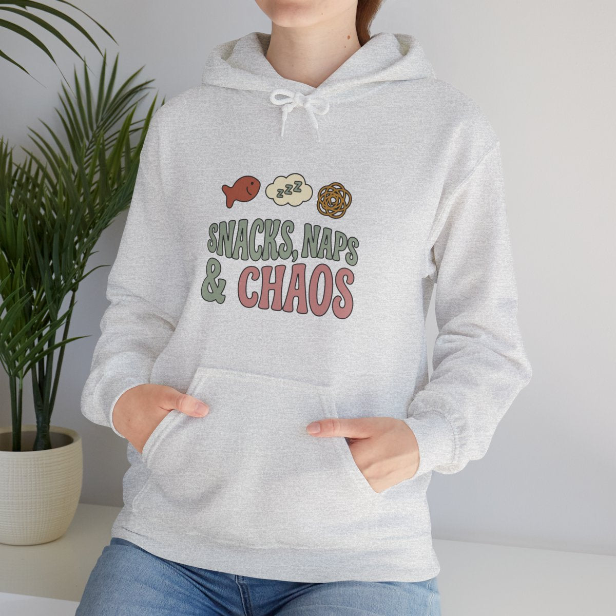 Snacks Naps and Chaos Hoodie | Funny Mom Gift